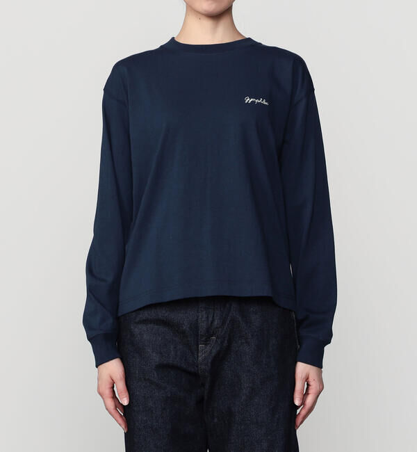 GYMPHLEX「Gymphlex | コットンジャージー クルーネック長袖Tシャツ WOMEN」|Tシャツ・カットソー|