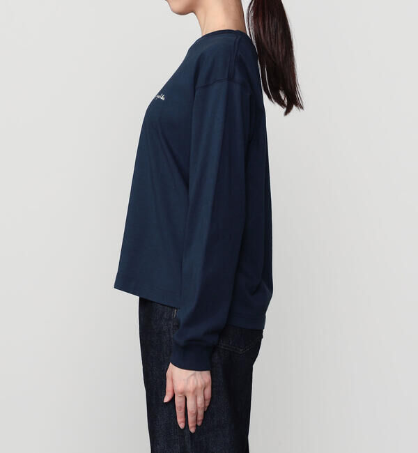 GYMPHLEX「Gymphlex | コットンジャージー クルーネック長袖Tシャツ WOMEN」|Tシャツ・カットソー|