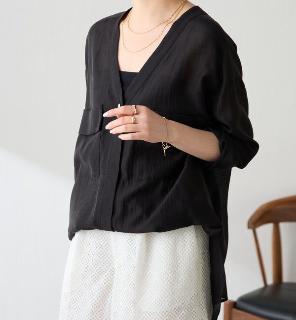  「【ロングシーズン着られる/丈調整可能◎】ヴィンテージライクオーバーシャツ」|シャツ・ブラウス|