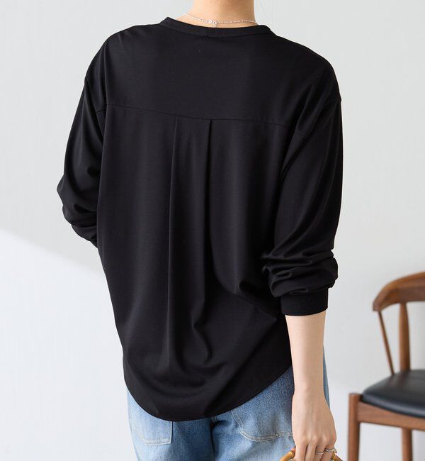  「【さらりとした着心地】スキッパーダブルポケットカットソー」|Tシャツ・カットソー|