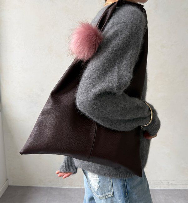  「【WEB限定】ポンポンチャーム付ショッパー」|トートバッグ|