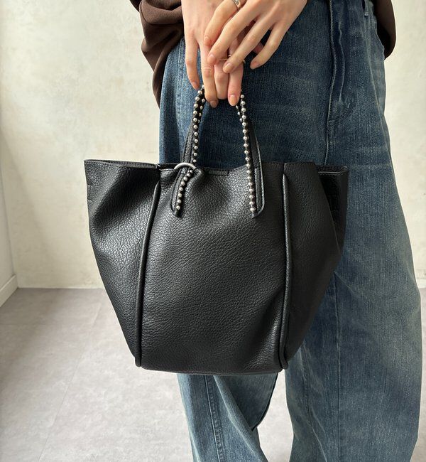  「ミニショルダー付ボールチェーン2wayトートバッグ」|トートバッグ|