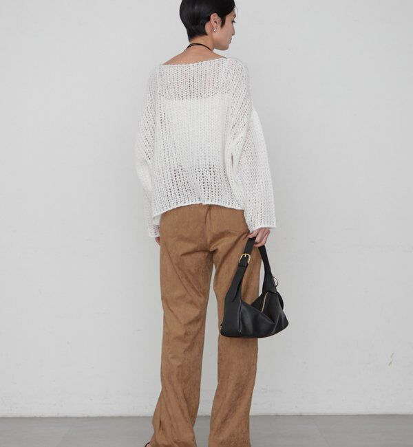  「≪好評につき再登場/洗える≫【earthy_/アーシー】シアーハンドライクニット」|ニット・セーター|