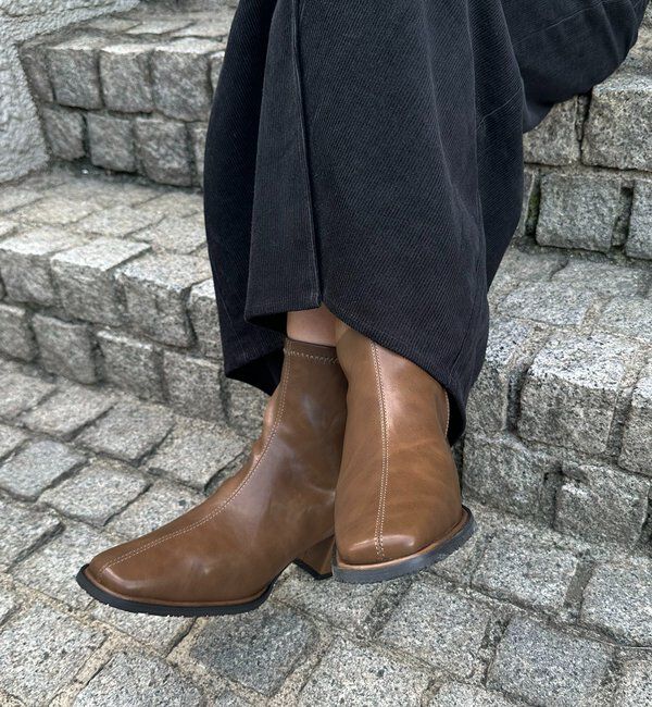  「センターシームストレッチショートブーツ」|その他|
