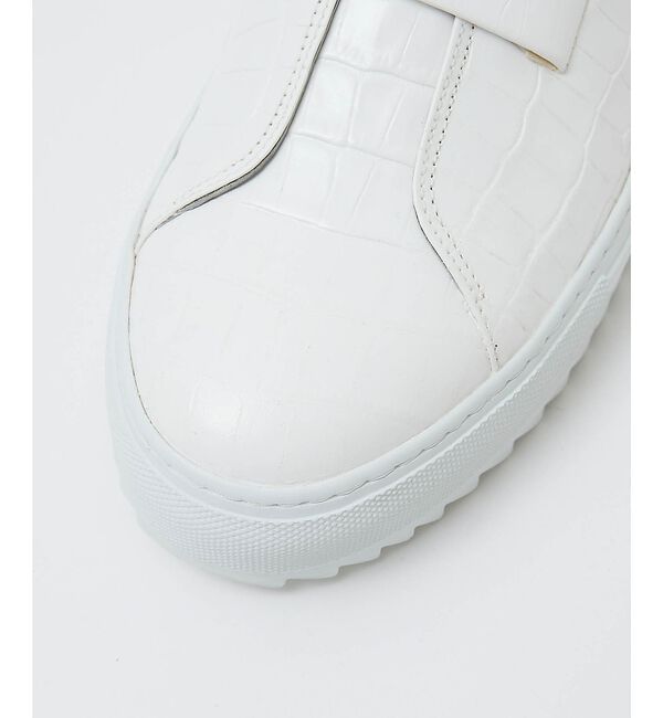 alfredoBANNISTER「【26A/W】ビッグストラップ クロコレザー スリッポン【予約】」|スニーカー|