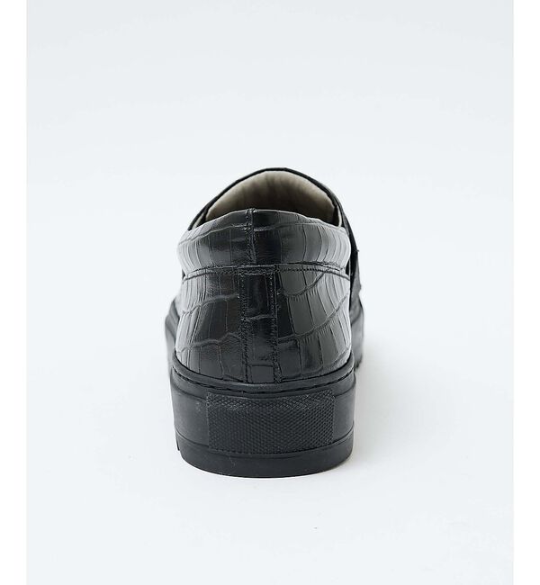 alfredoBANNISTER「【26A/W】ビッグストラップ クロコレザー スリッポン【予約】」|スニーカー|