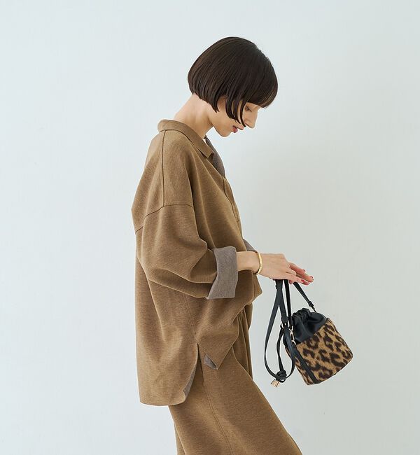 Rouge vif「【CHIMERE/シメール】レオパードミニボトル巾着ショルダーバックバッグ【予約」|ショルダー・メッセンジャー|
