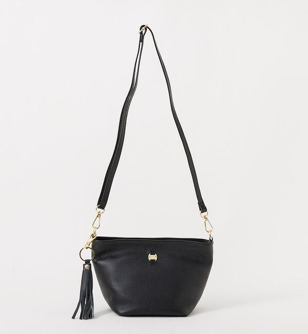 LOWELL things「SOEUR/レザー台形ショルダーBAG」|ショルダー・メッセンジャー|ブラック