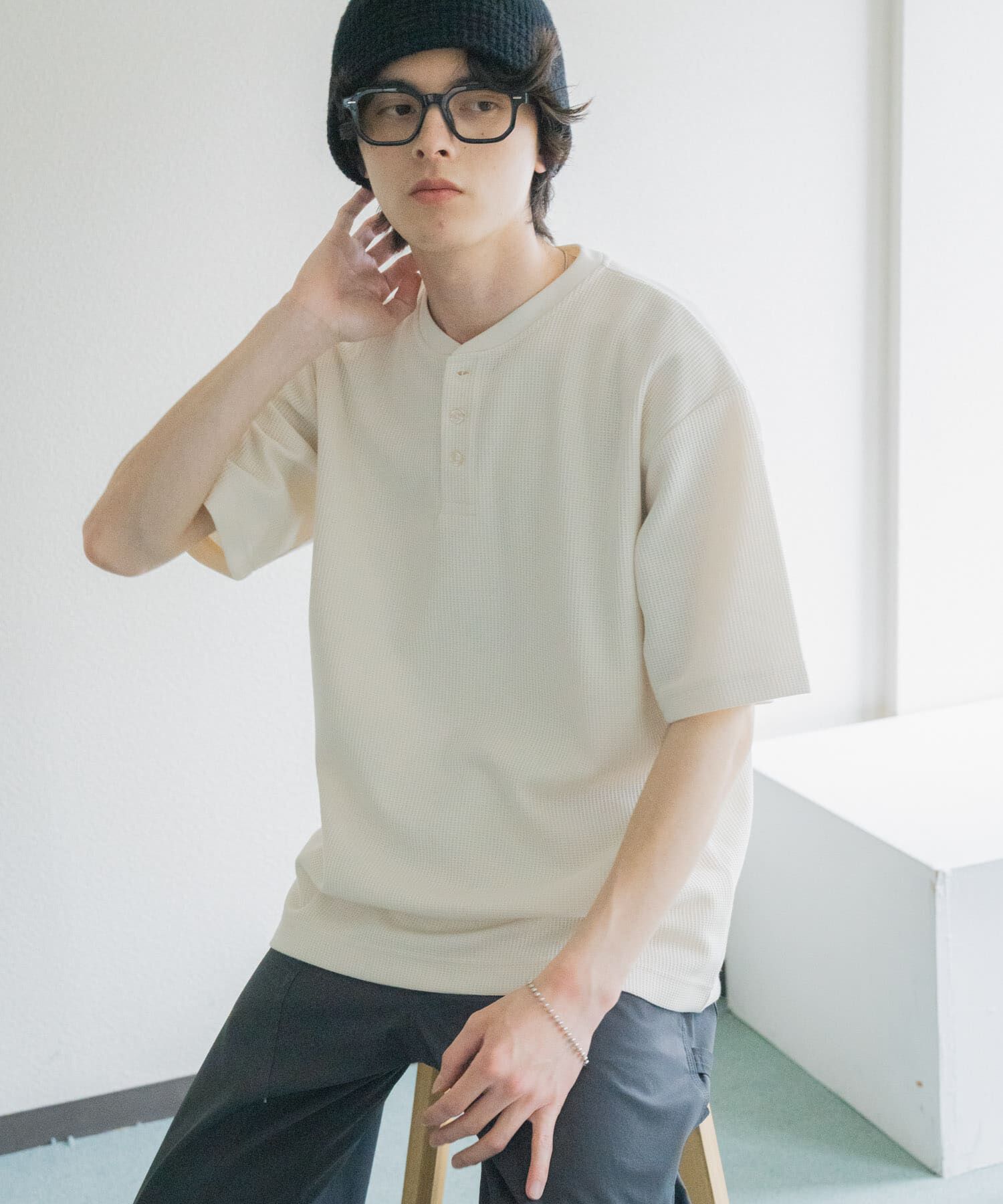 SENSE OF PLACE by URBAN RESEARCH「ヘンリーネックカノコプルオーバー」|Tシャツ・カットソー|
