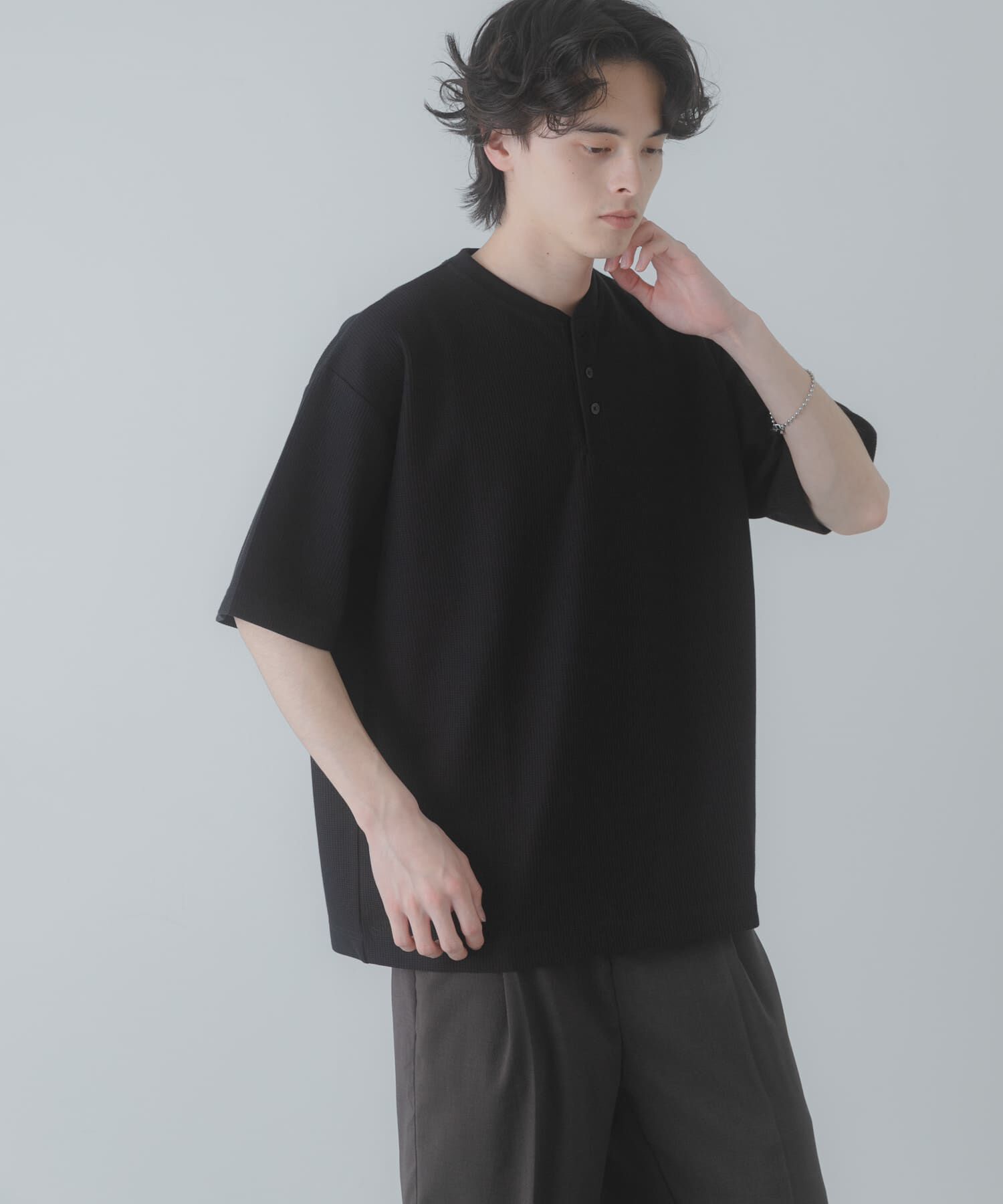 SENSE OF PLACE by URBAN RESEARCH「ヘンリーネックカノコプルオーバー」|Tシャツ・カットソー|