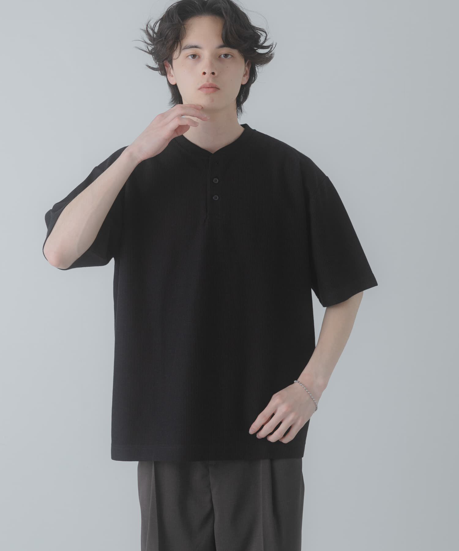 SENSE OF PLACE by URBAN RESEARCH「ヘンリーネックカノコプルオーバー」|Tシャツ・カットソー|