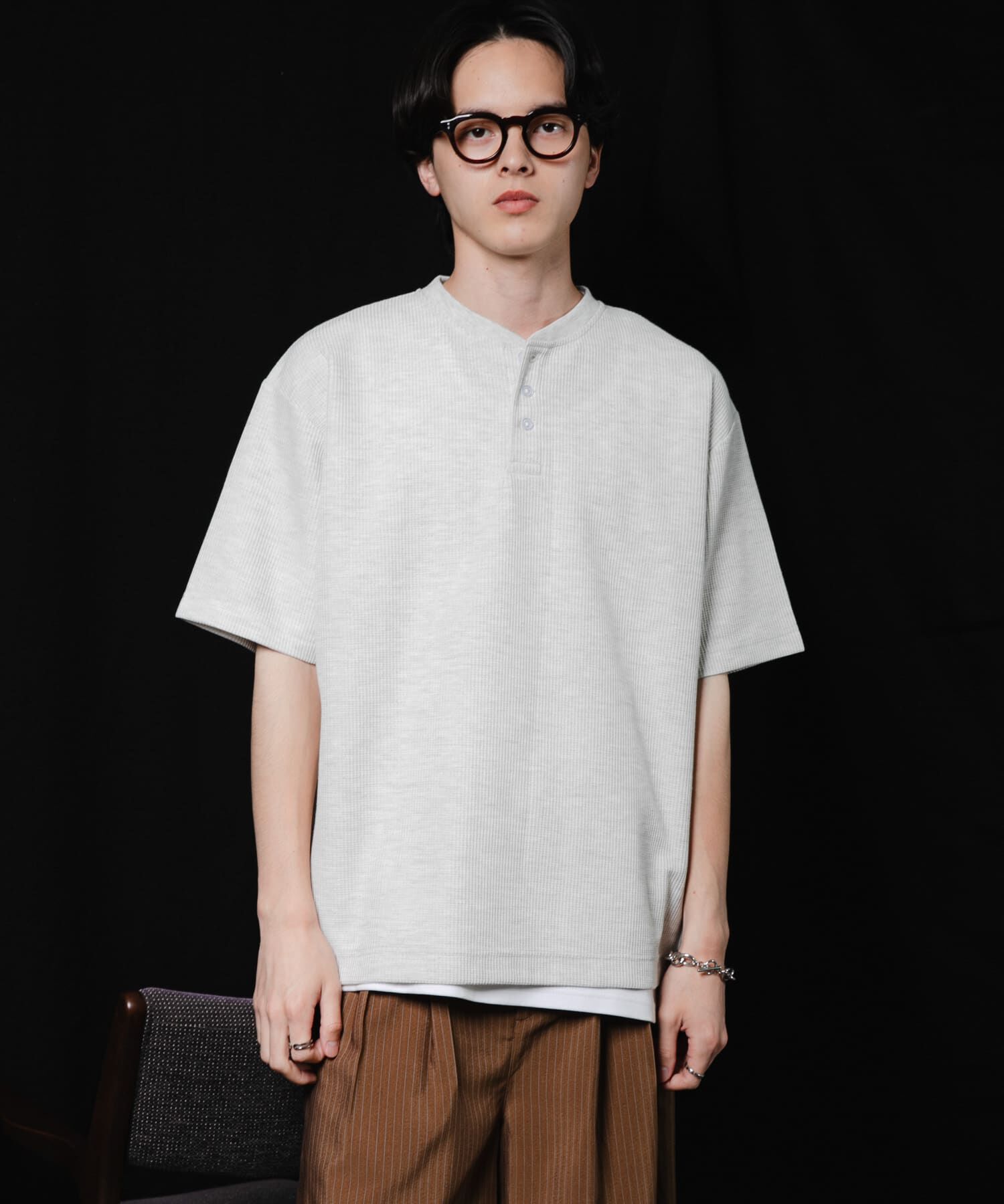 SENSE OF PLACE by URBAN RESEARCH「ヘンリーネックカノコプルオーバー」|Tシャツ・カットソー|