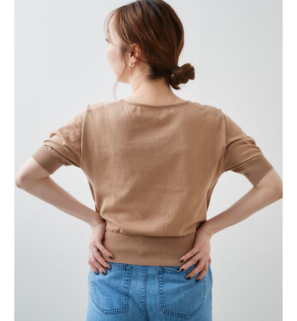 le.coeur blanc「カシュクールニットプルオーバー」|ニット・セーター|