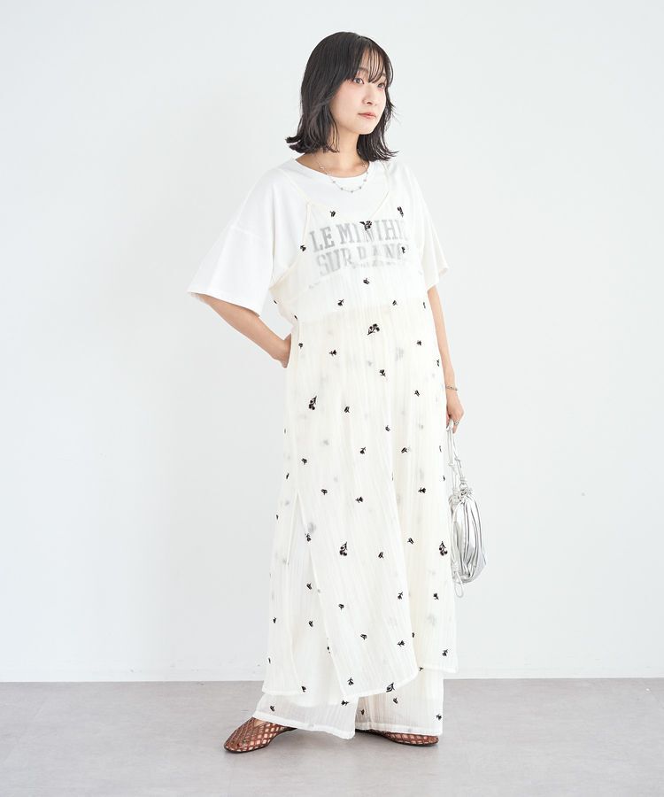 Green Parks「花柄刺繍ワイドパンツ」|その他|