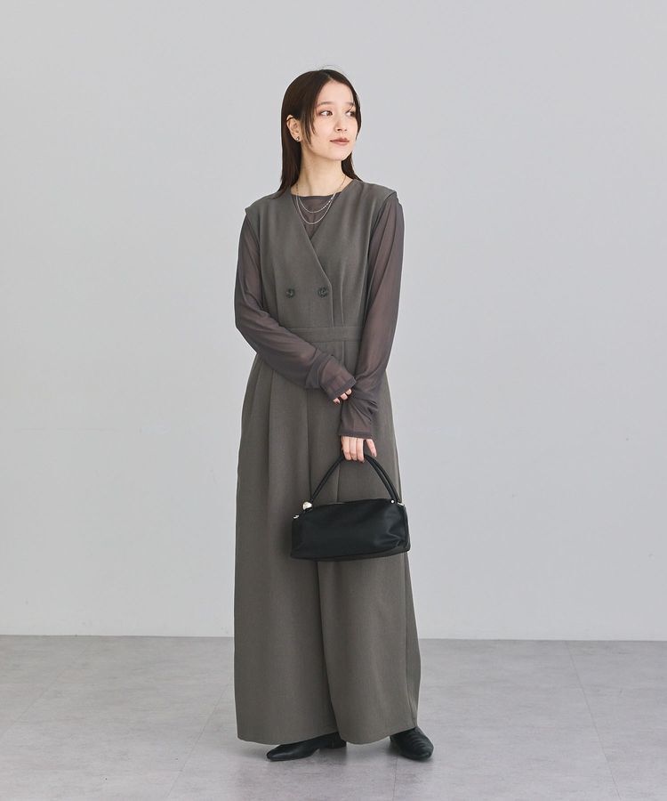Green Parks「SET2点　チュールプルオーバー オールインワン」|ワンピース|Gray