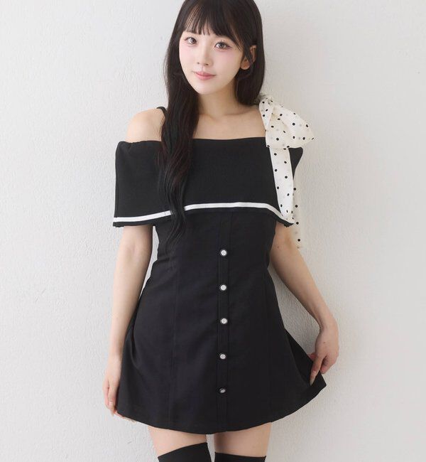  「ビッグリボンミニワンピース」|ワンピース|