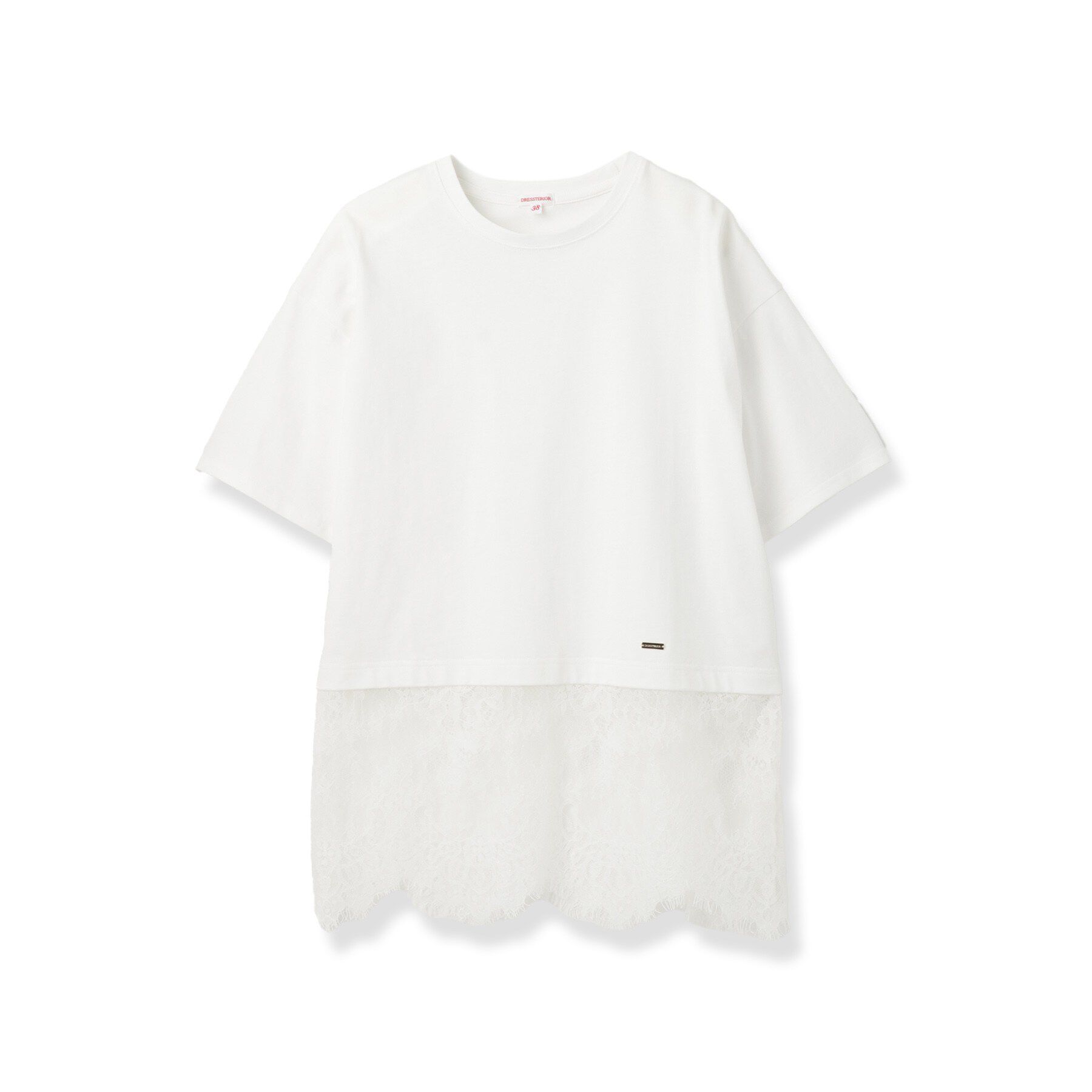 DRESSTERIOR「レースドッキングレイヤード Tシャツ」|Tシャツ・カットソー|