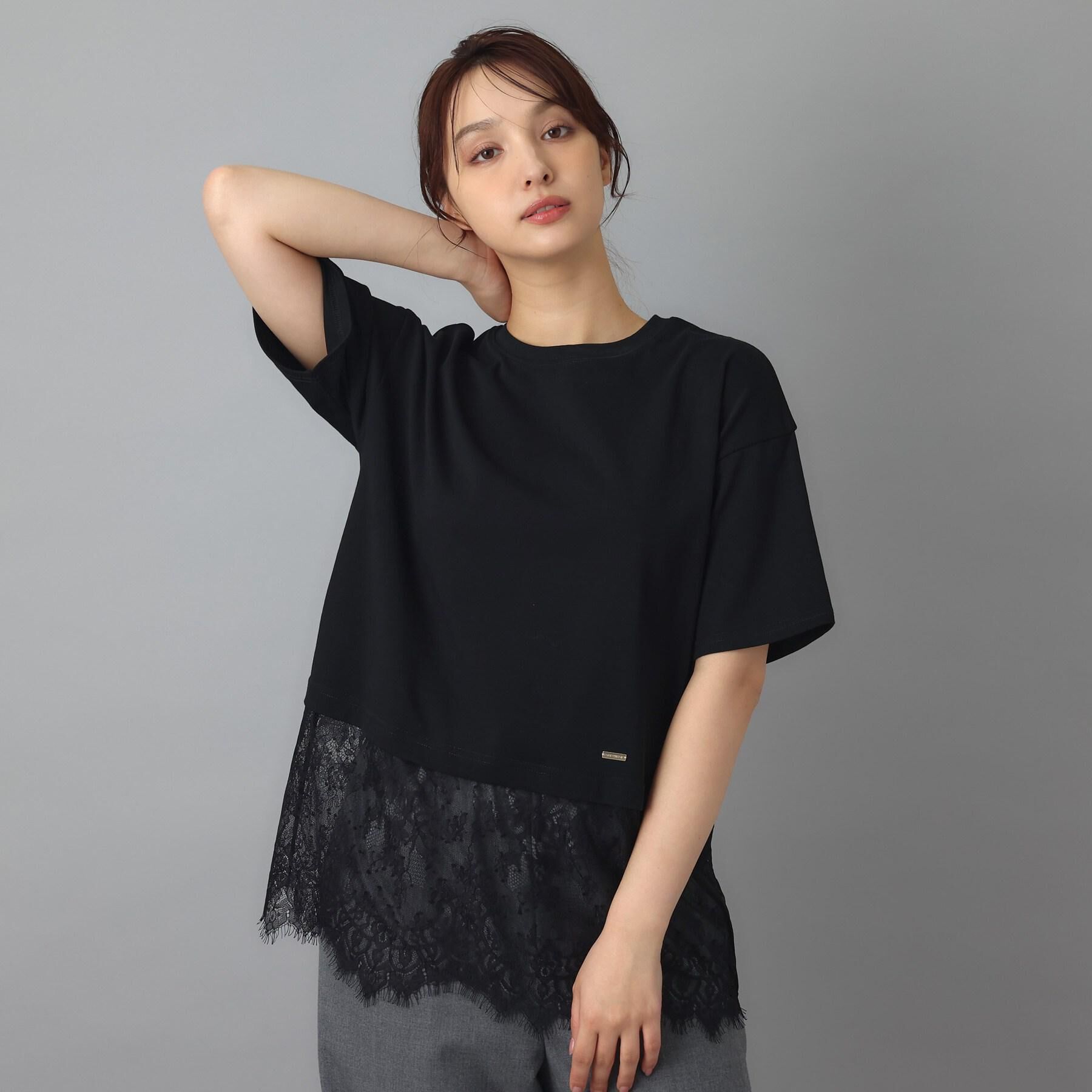 DRESSTERIOR「レースドッキングレイヤード Tシャツ」|Tシャツ・カットソー|