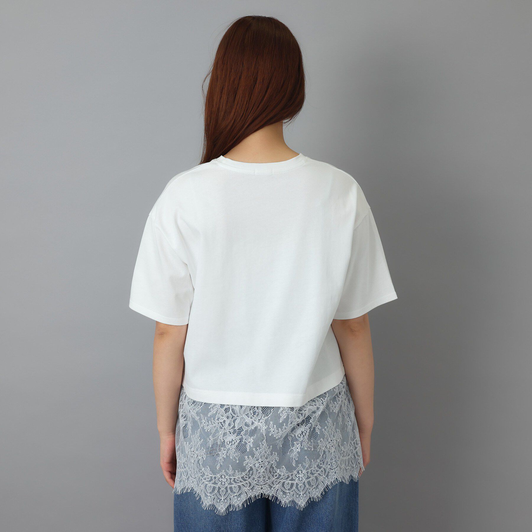DRESSTERIOR「レースドッキングレイヤード Tシャツ」|Tシャツ・カットソー|