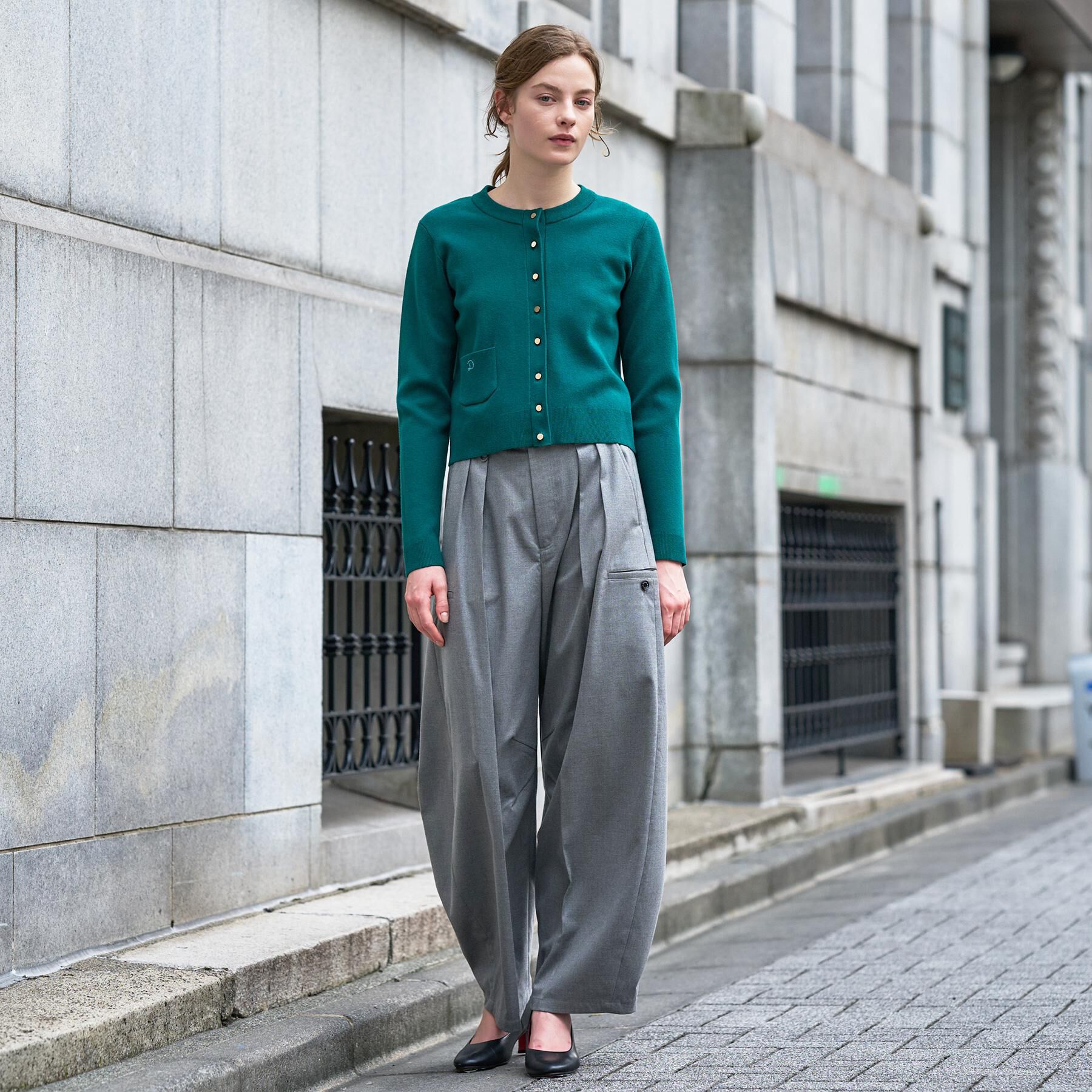 DRESSTERIOR「ウォッシャブルコットンカシミヤ混カーディガン」|カーディガン|