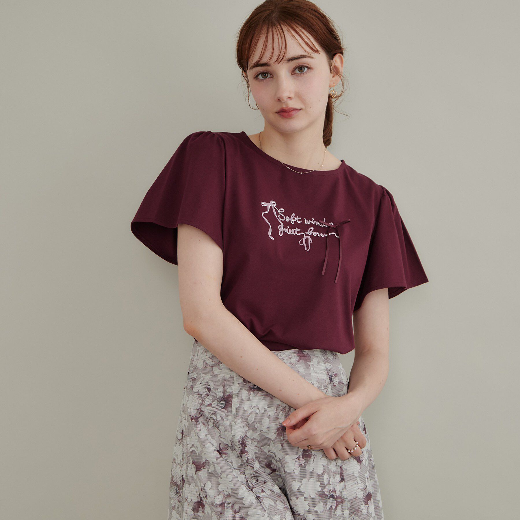 Couture broach「リボンロゴTシャツ」|Tシャツ・カットソー|