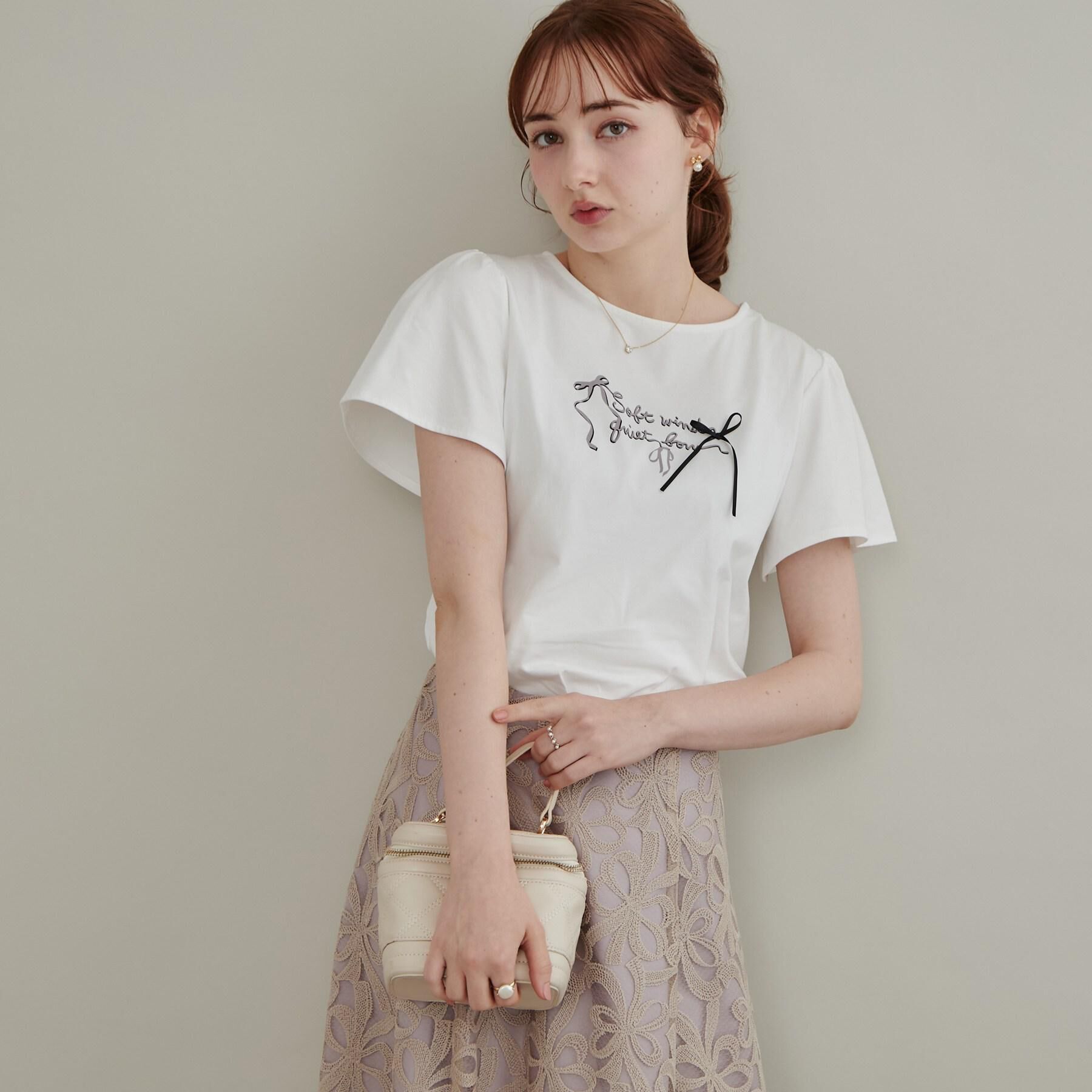 Couture broach「リボンロゴTシャツ」|Tシャツ・カットソー|