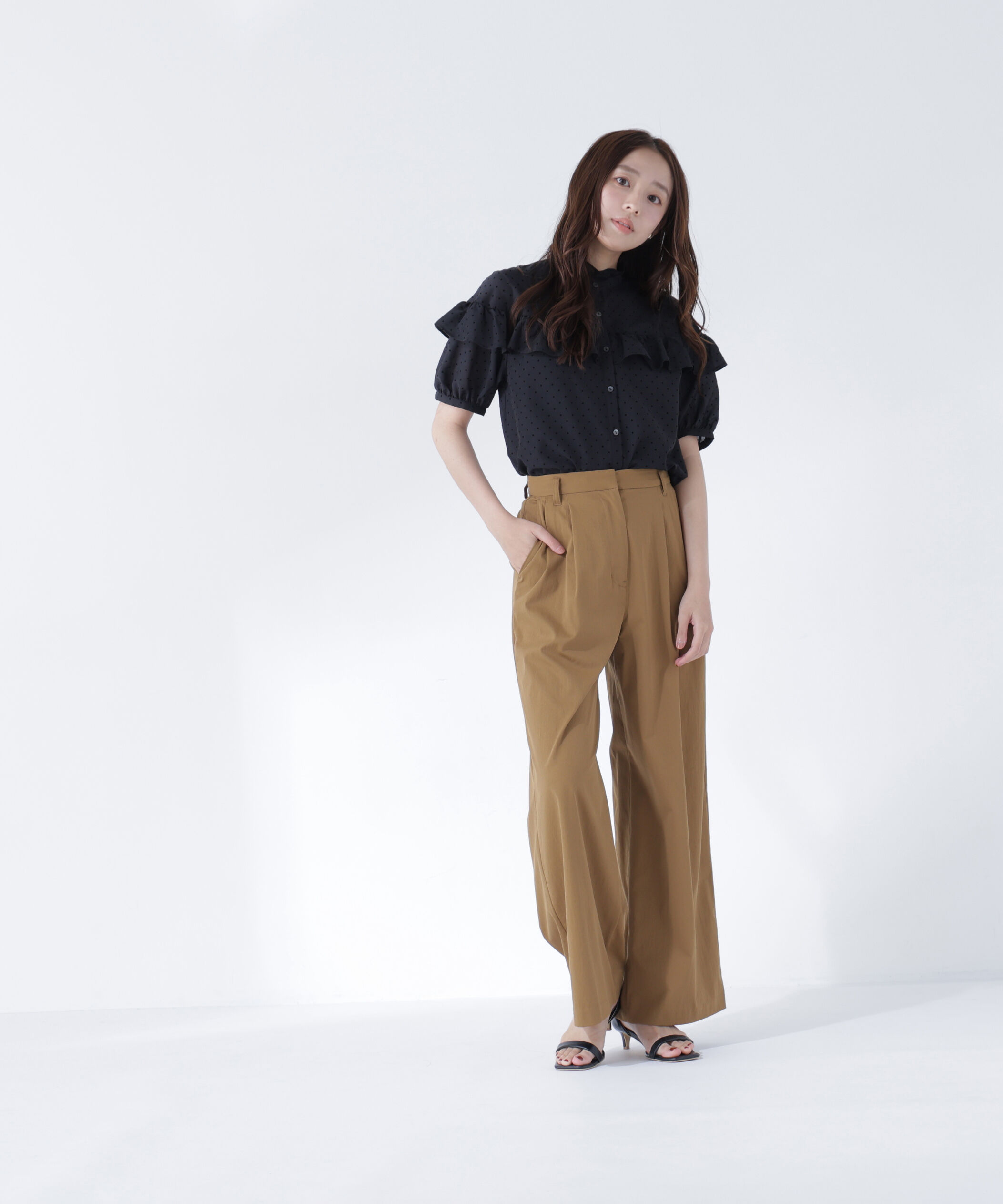  「ツータックワイドパンツ」|その他|