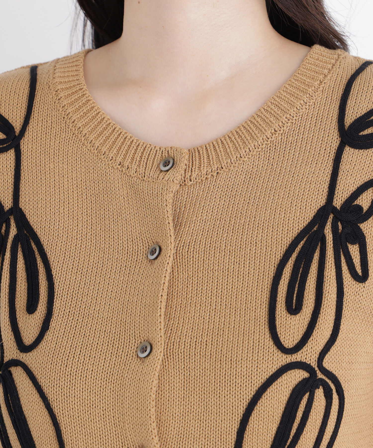  「〈N.〉テープ刺繍ベスト」|ニット・セーター|