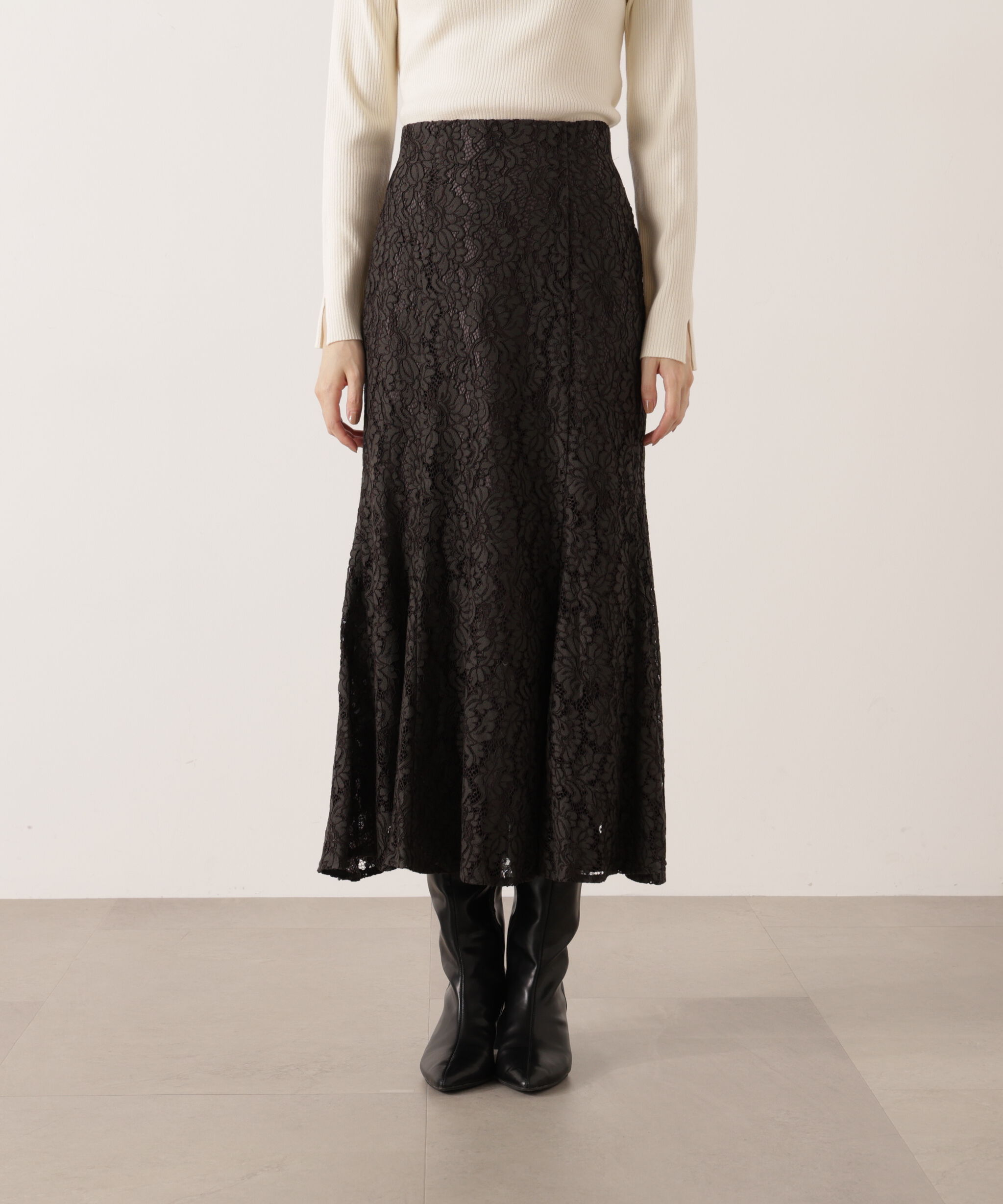 PROPORTION BODY DRESSING「レースマーメイドスカート 25AW」|スカート|