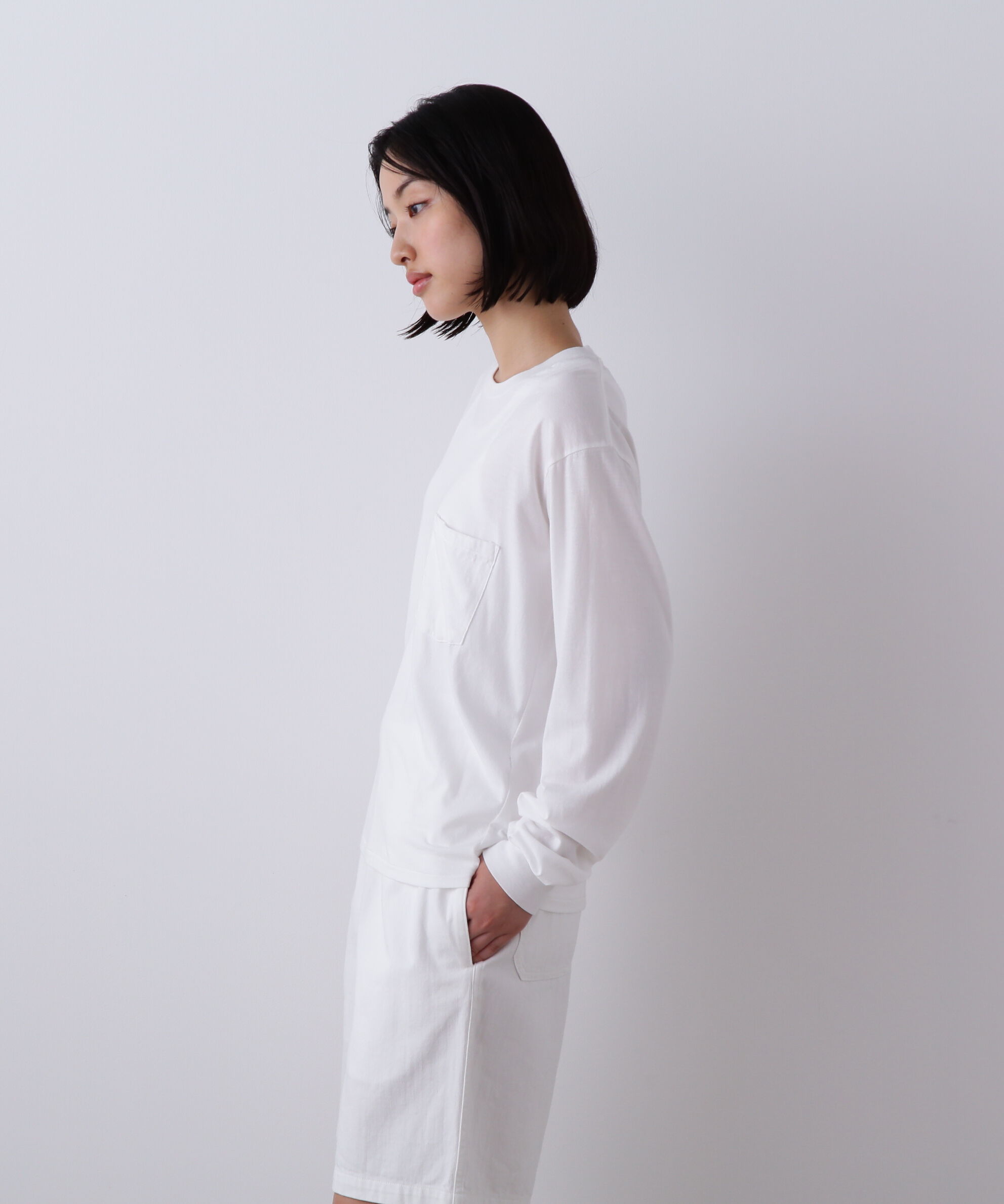 YLEVE 「Ｙ / SOFT ORGANIC COTTON JERSEY LONG SLEEVE T-SHIRT」|Tシャツ・カットソー|