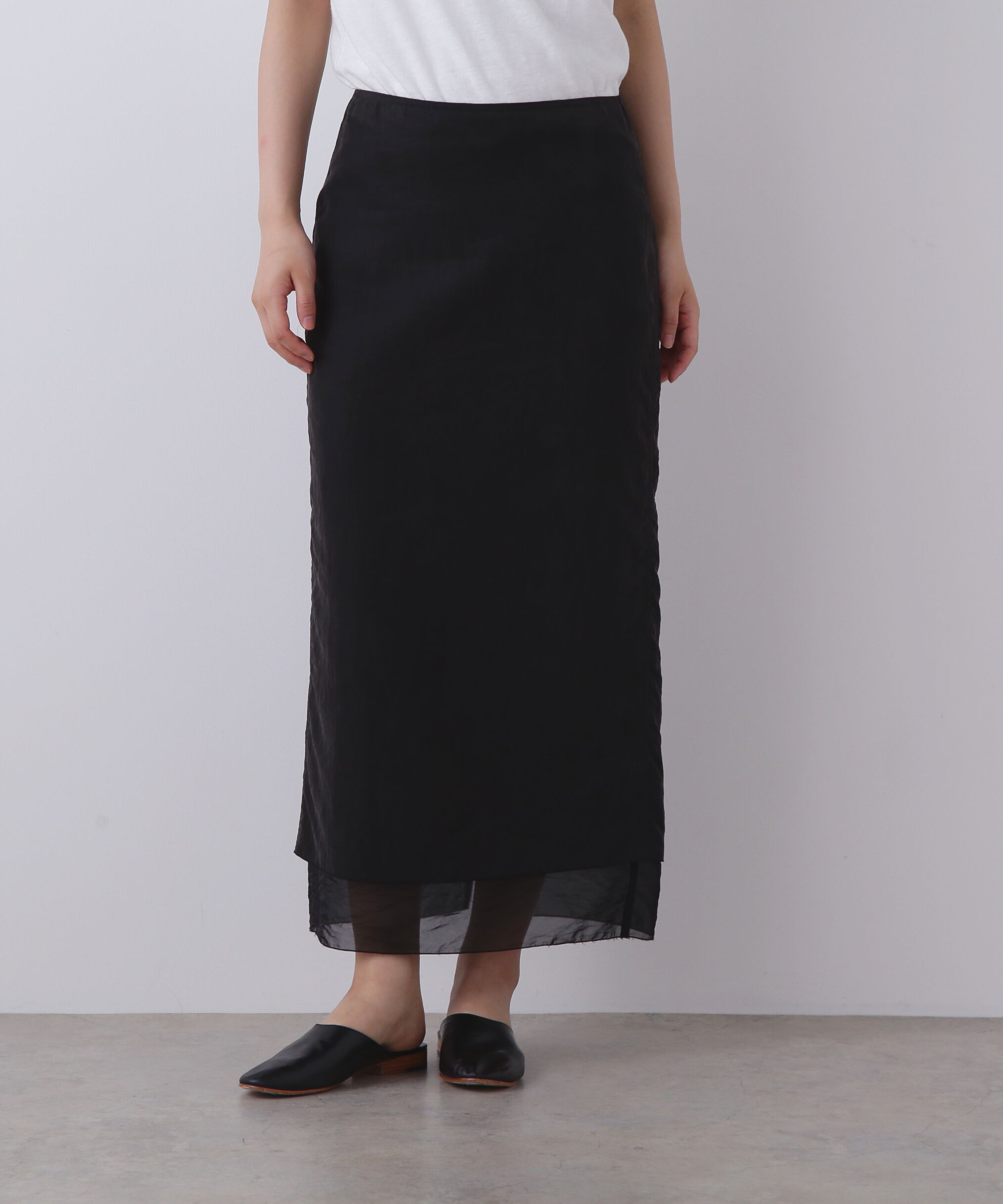 YLEVE 「YLEVE / FIBRIL LAYERED SKIRT」|スカート|