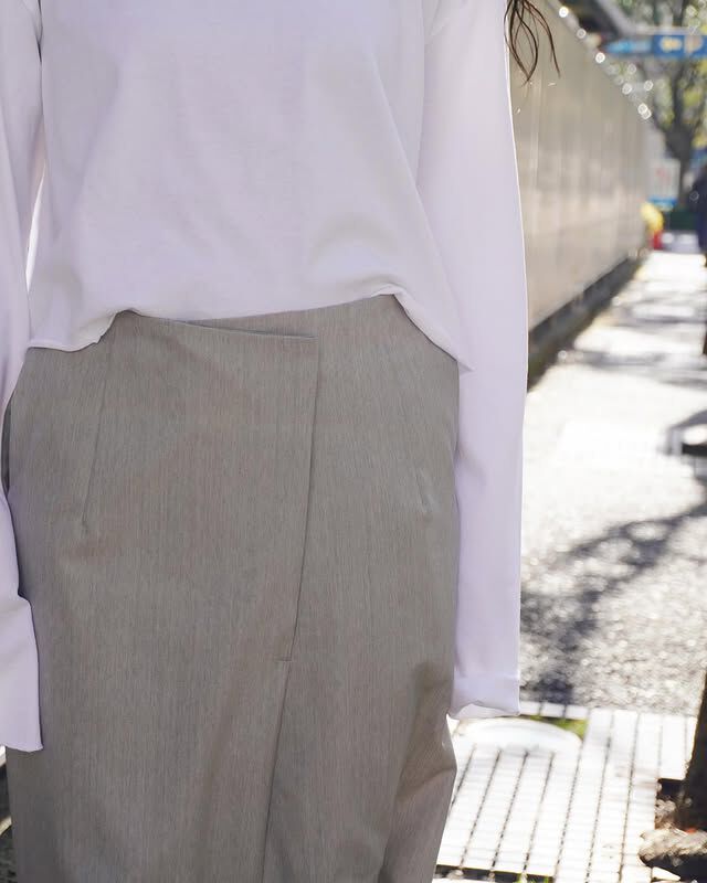 YLEVE 「YLEVE / WOOL CHAMBRAY SKIRT」|スカート|