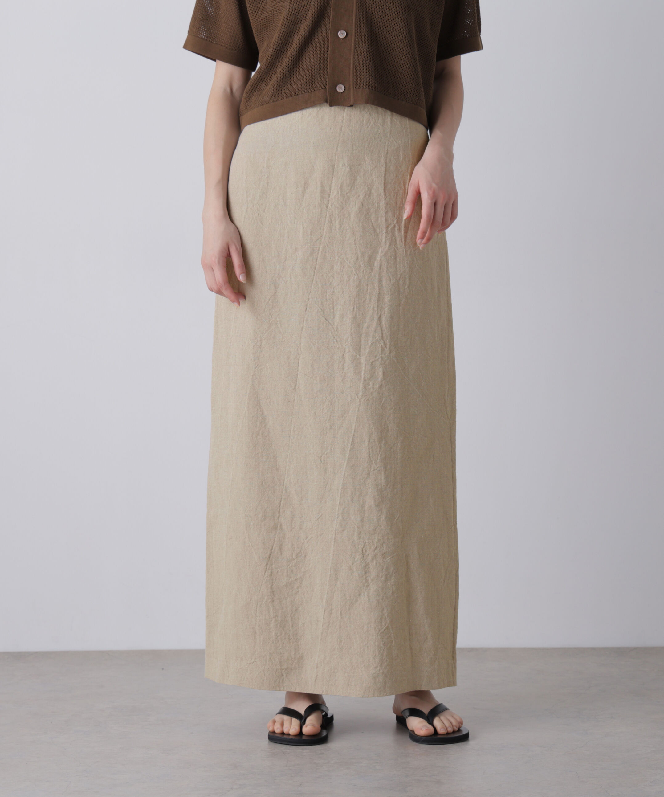 YLEVE 「YLEVE / LINEN CANVAS SKIRT」|スカート|
