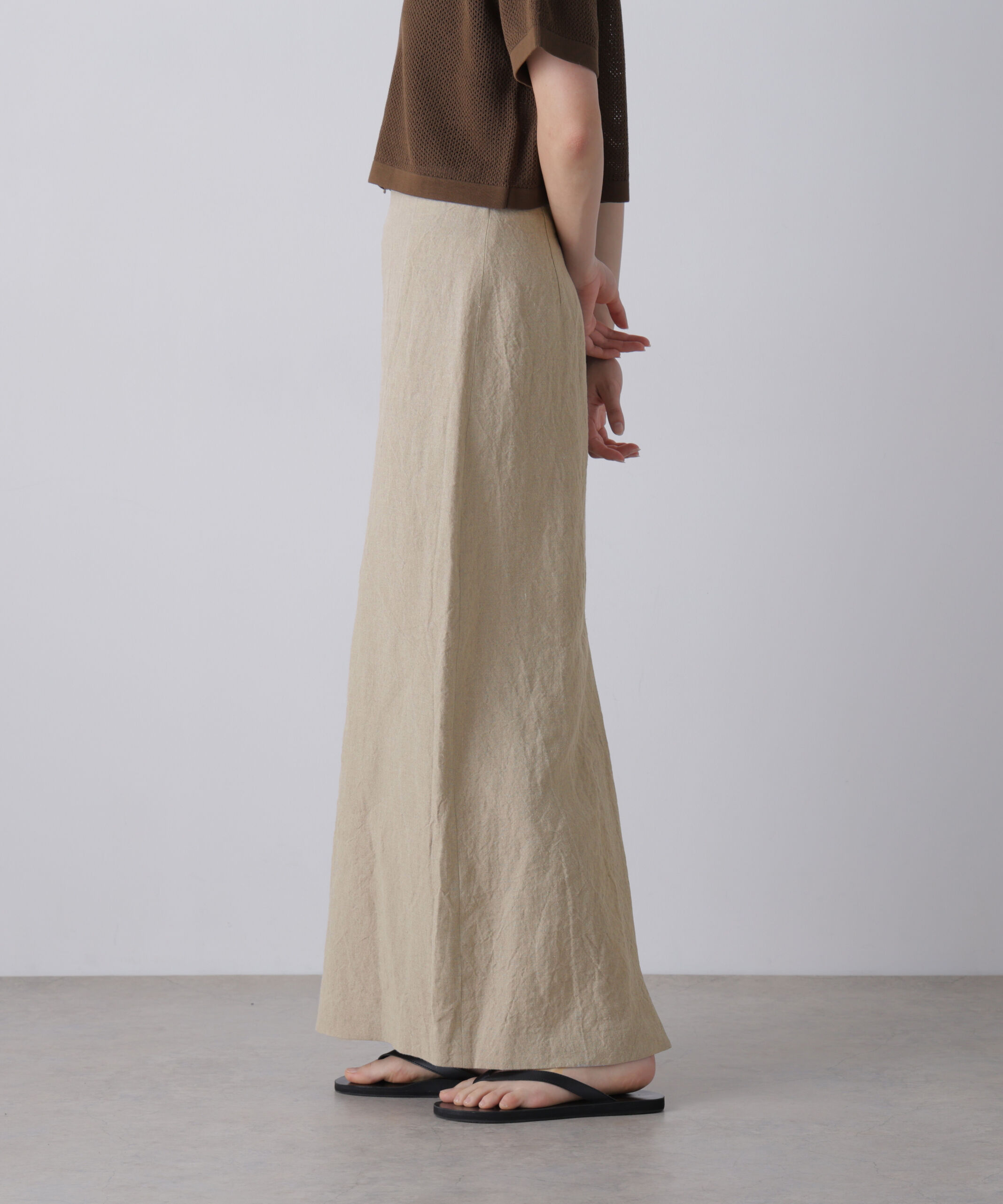 YLEVE 「YLEVE / LINEN CANVAS SKIRT」|スカート|