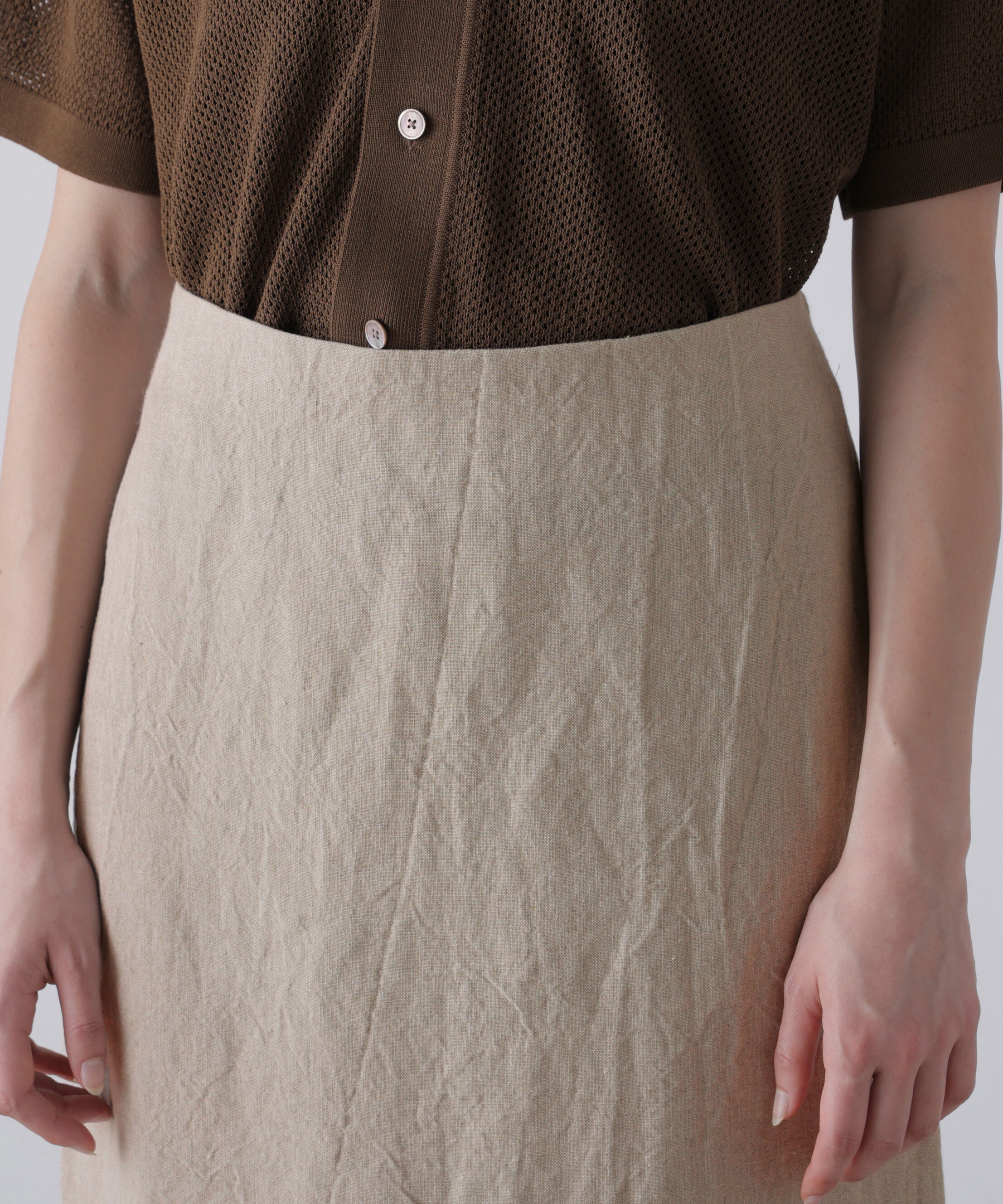 YLEVE 「YLEVE / LINEN CANVAS SKIRT」|スカート|