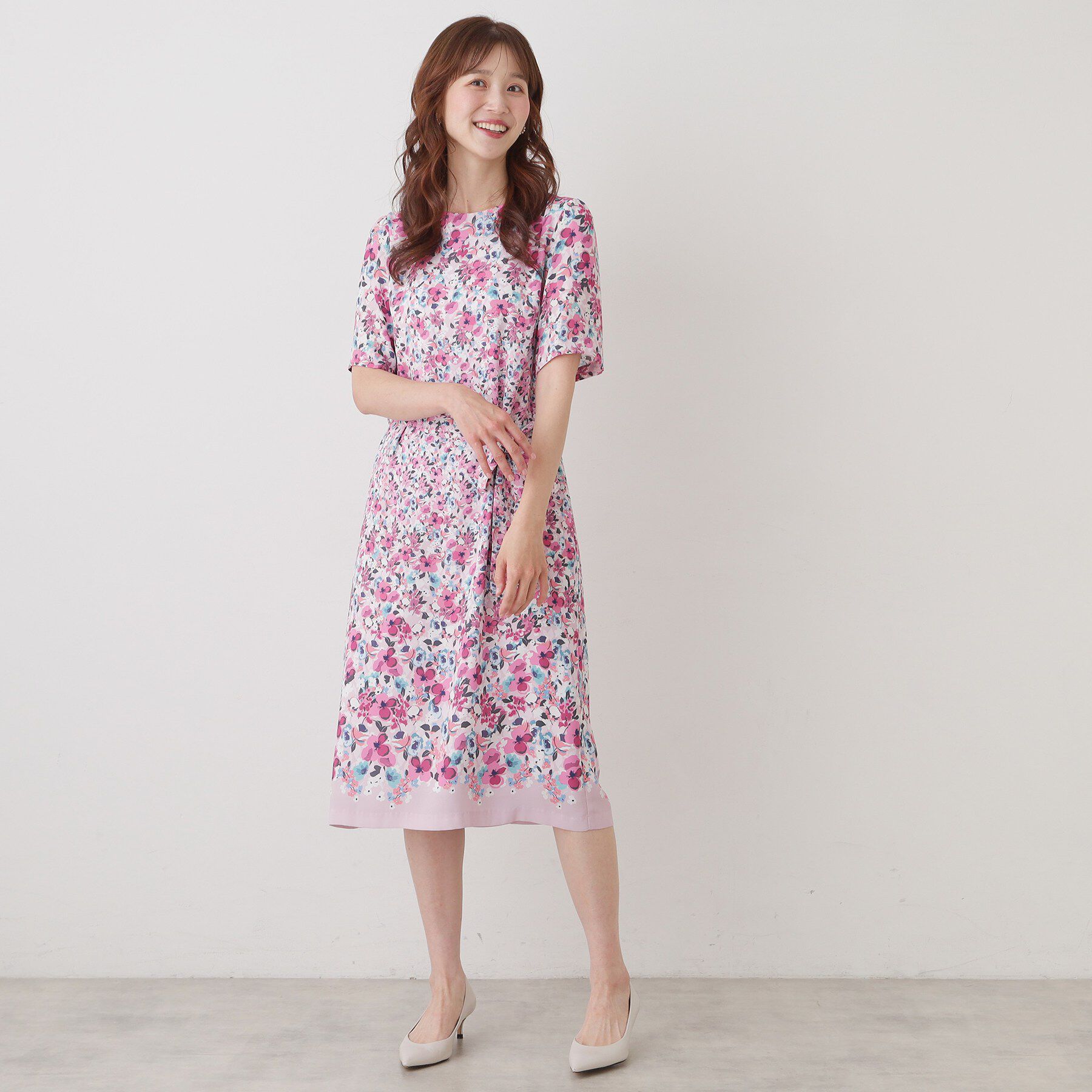 SunaUna「小花柄ワンピース」|ワンピース|
