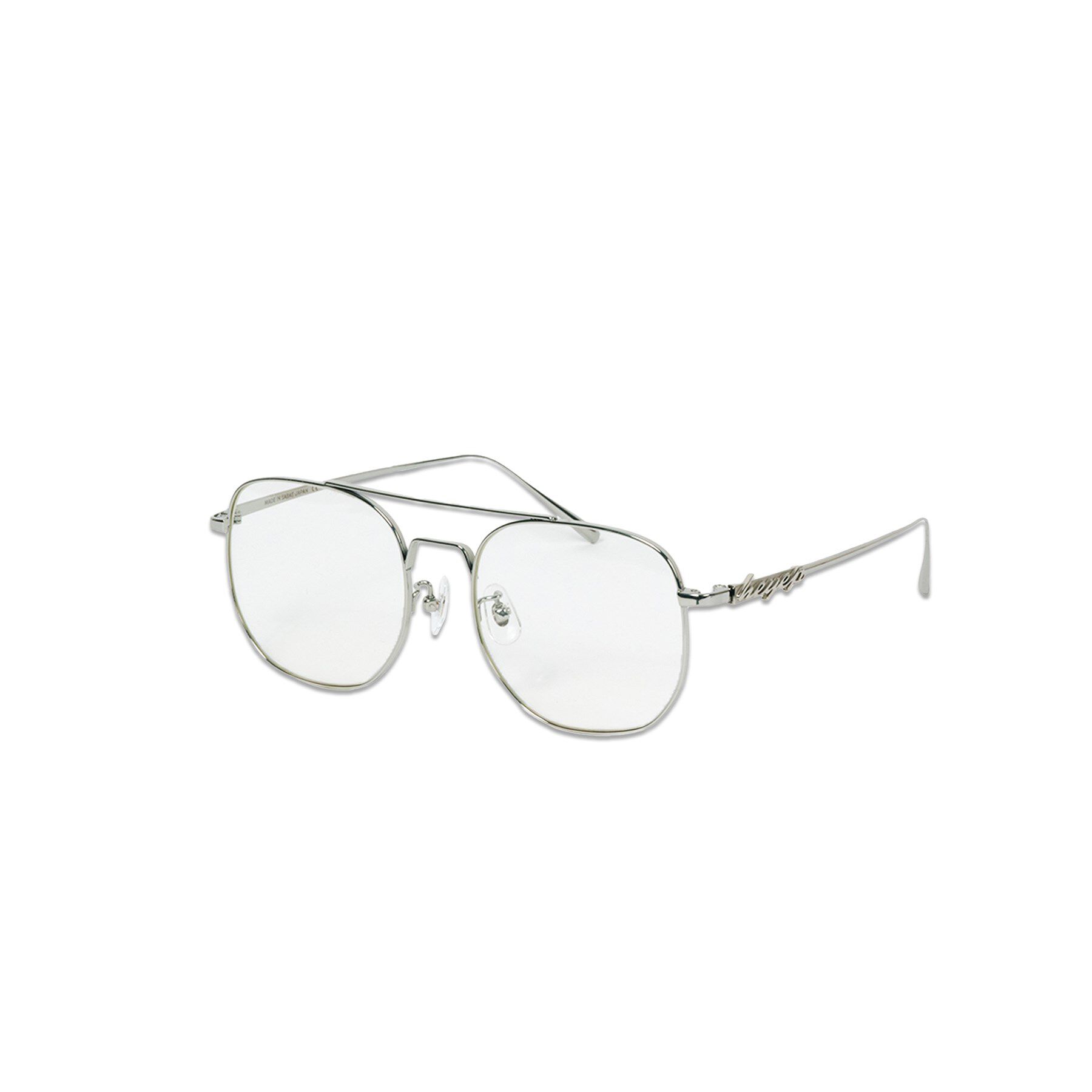 CODE A「heyep｜Aviator Glasses with Rhinestones ＆ Logo」|メガネ|