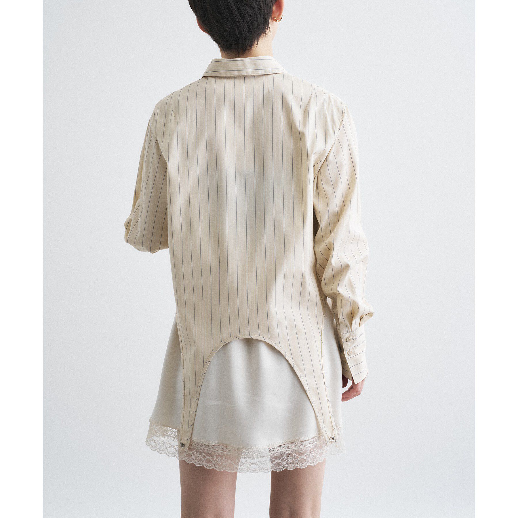 CODE A「flap detail stripe shirt」|シャツ・ブラウス|