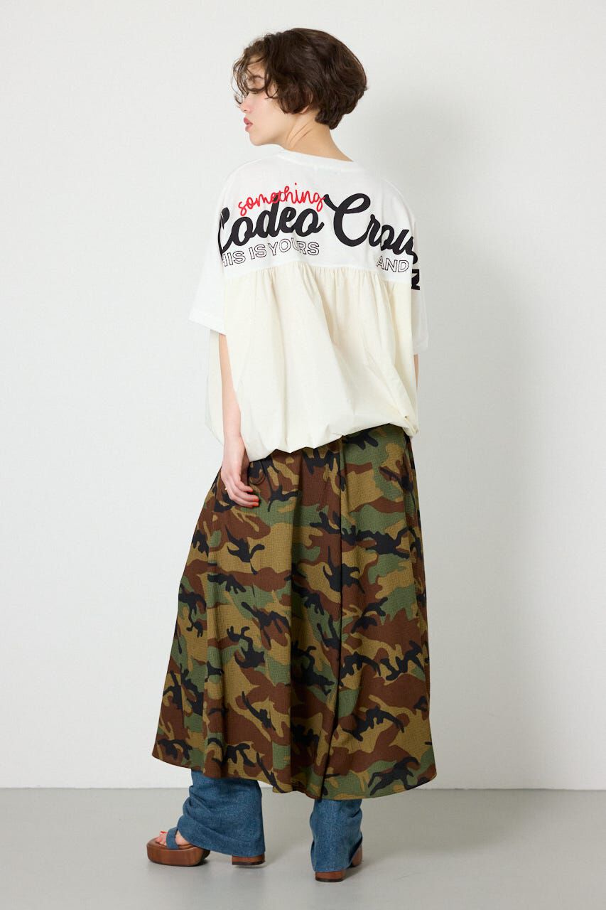 RODEO CROWNS「切替ロゴビッグトップス」|Tシャツ・カットソー|
