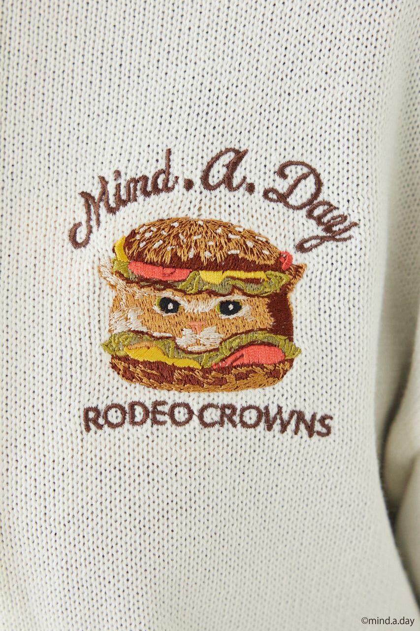 RODEO CROWNS「(MIND.A.DAY)ワンポイントニットフーディー」|パーカー|