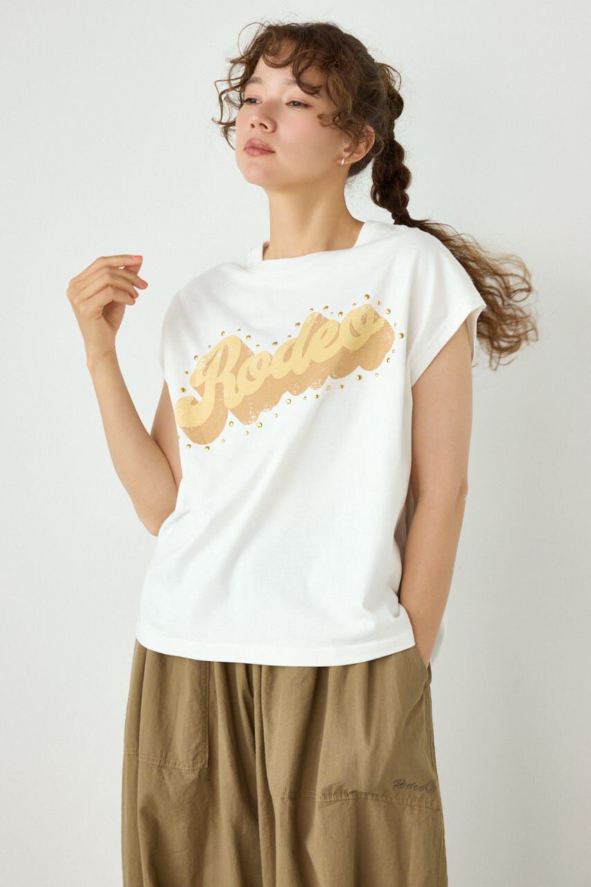 RODEO CROWNS「ロゴスタッズトップス」|Tシャツ・カットソー|
