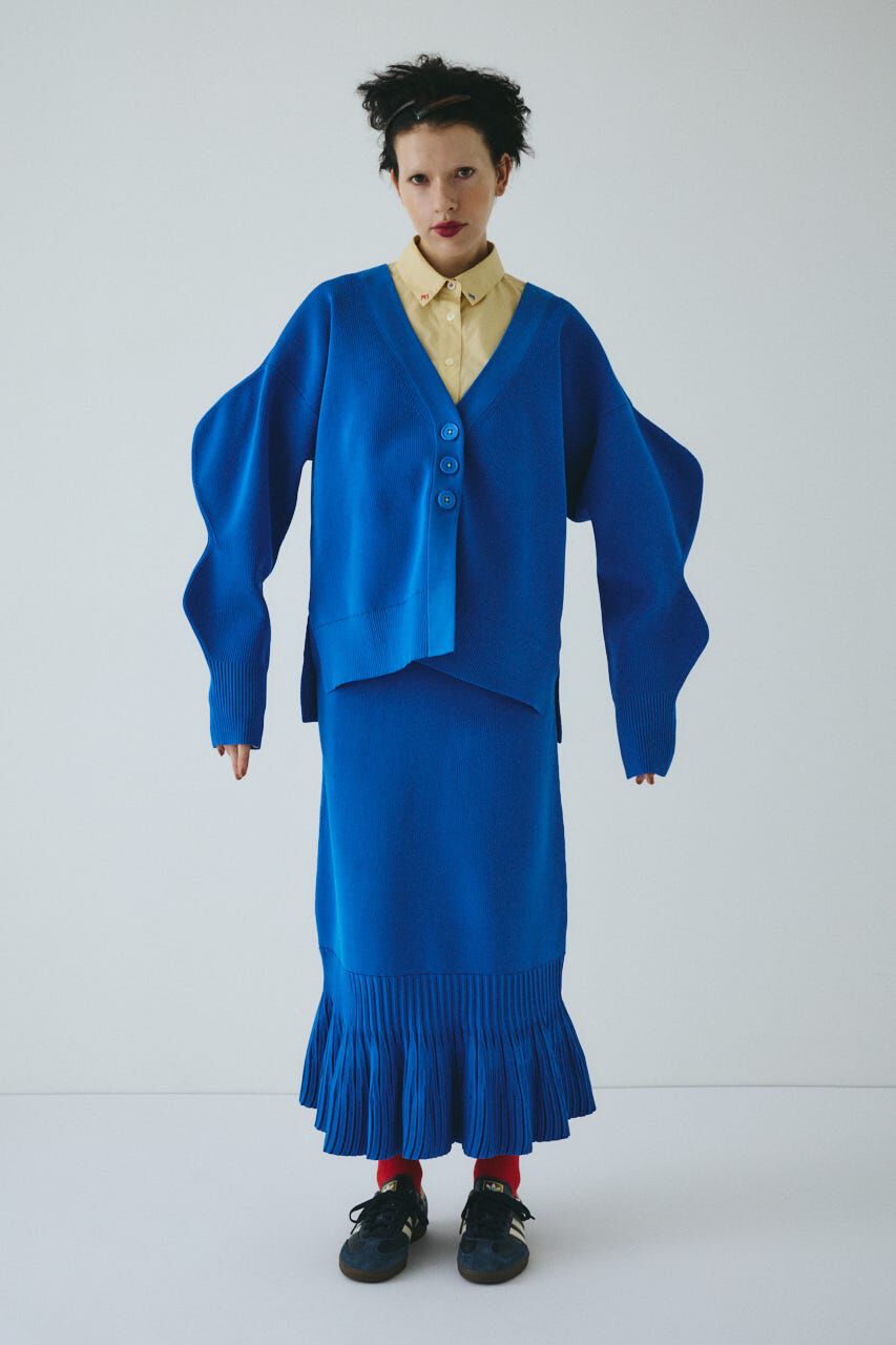 HeRIN.CYE「Pleated hem knit skirt」|スカート|