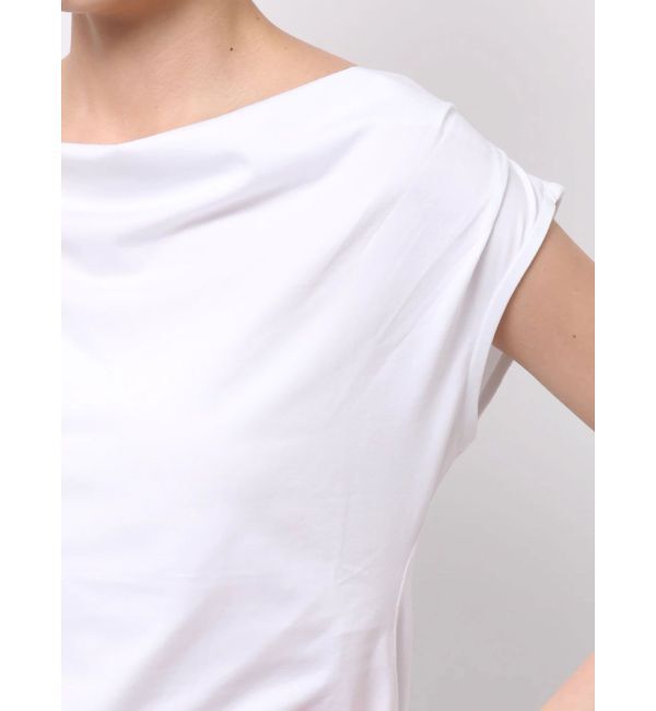 LAGUNAMOON「【接触冷感】オフショルドレープカットトップス」|Tシャツ・カットソー|