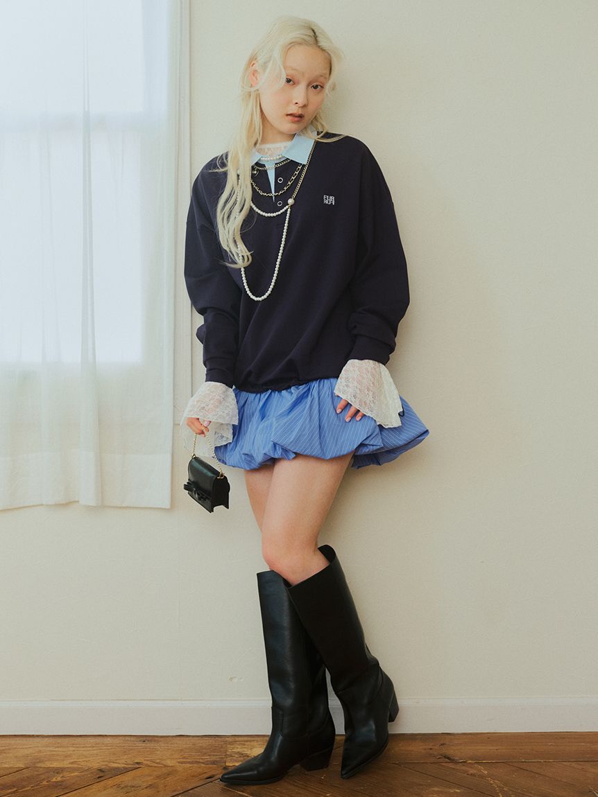 FURFUR「【WEB限定カラー】ドッキングラガースウェットワンピース」|ワンピース|