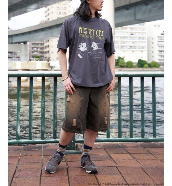 VENCE share style「&rdquo;Felix the cat&rdquo; フィリックス・ザ・キャット / ラグランTシャツ」|Tシャツ・カットソー|