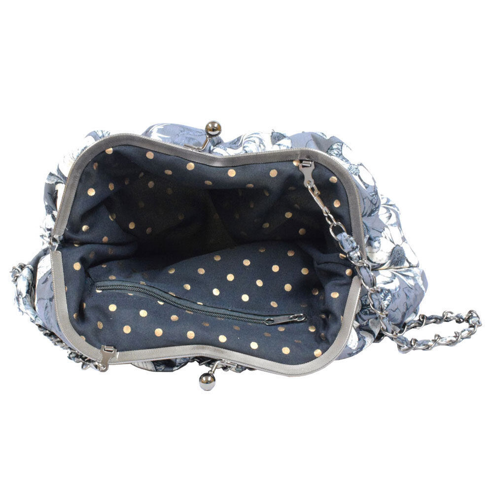  「MOLLY MARAIS（モリーマレ） トイレットバックチェーン付き フローラルモール グレー (W32ｘD11ｘH22cm)」|その他|