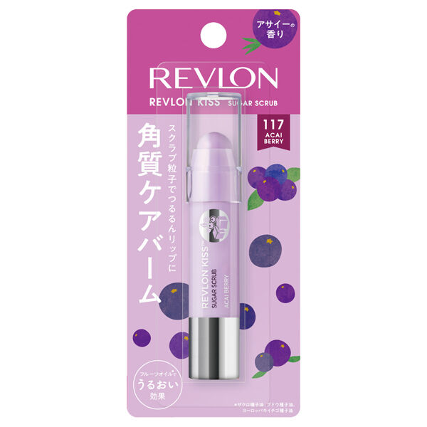 レブロン「レブロン キス シュガー スクラブ 117 アサイー ベリー (2.6g)」|リップメイク|