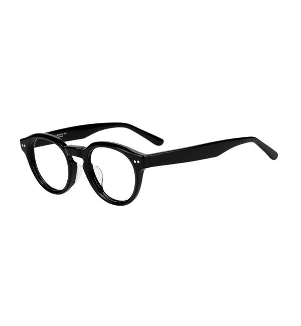  「Zoff｜ボストン型 メガネ｜黒縁フレーム 伊達・度付き レンズ交換券付」|メガネ|