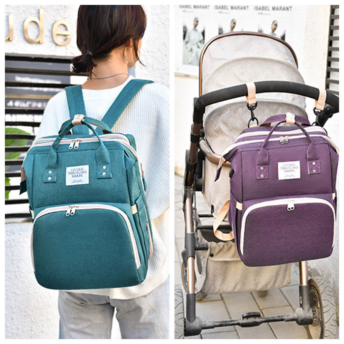 BACKYARD FAMILY「ベビーベッド 持ち運び 通販 折りたたみ マザーズバッグ リュック 2way おしゃれ 大容量」|その他|