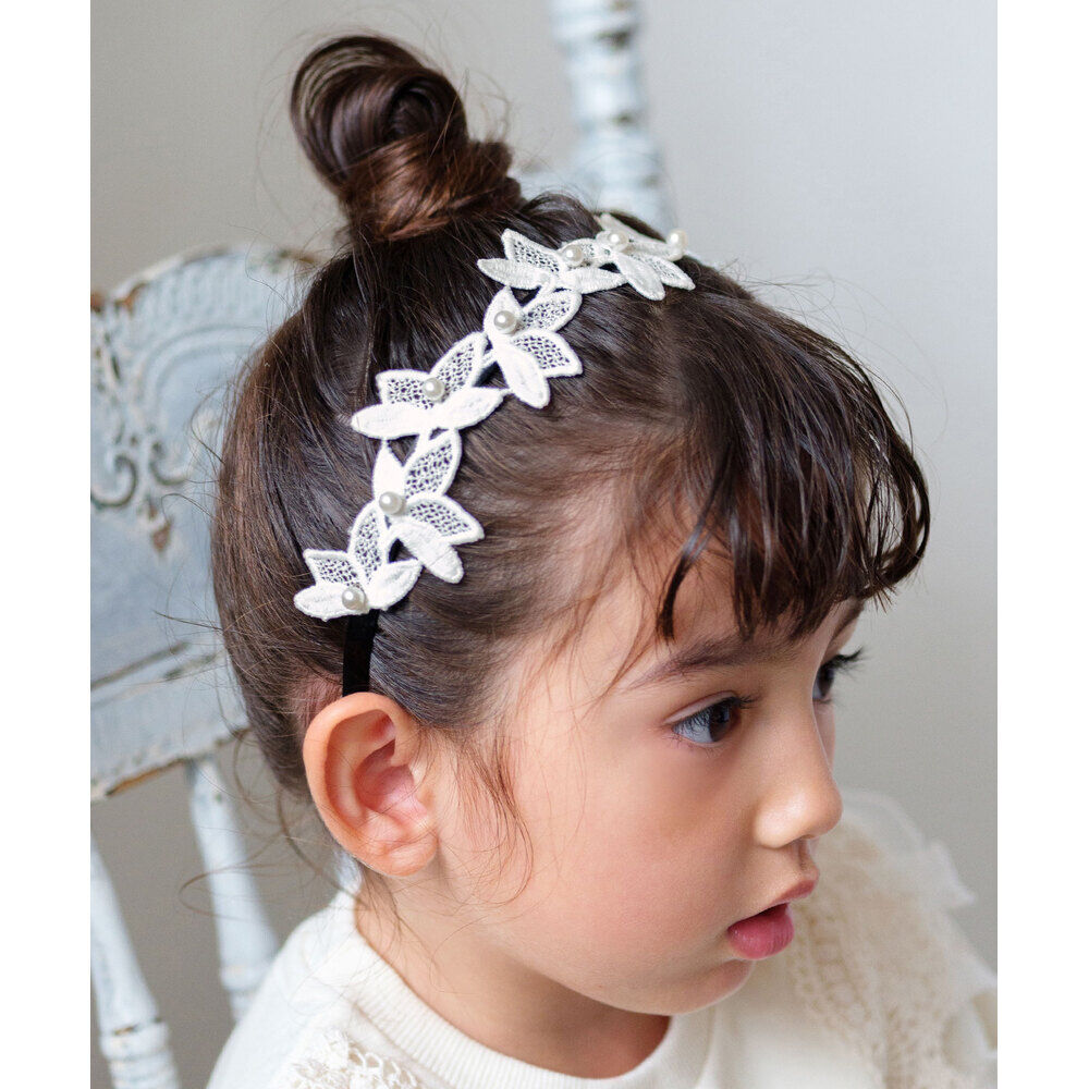 BACKYARD FAMILY「Rora カチューシャ キッズ 通販 ローラ リーン 髪飾り 髪留め 髪どめ ヘアアクセサリー」|その他|ホワイト1
